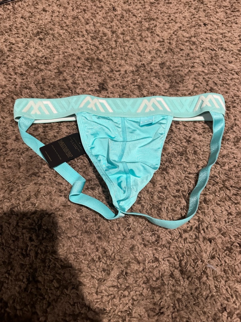 Light Aqua Athletic Jockstrap by LVW